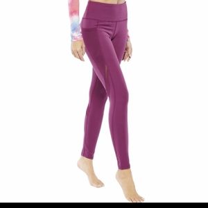 Electric Yoga Side Pocket Perfection Leggings Purple/Plum Size Large